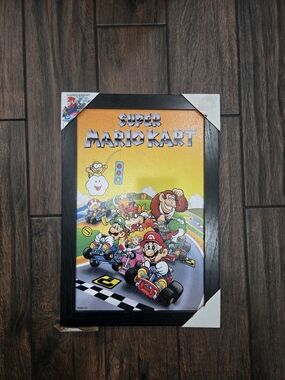 2014 Super Mario Kart Official Nintendo Licensed Wall Art Framed Picture 23x19